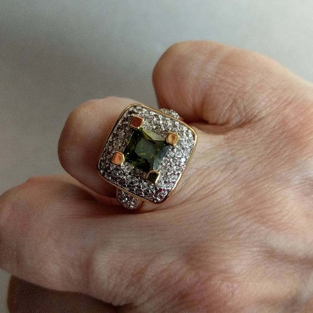 Peridot cocktail ring
